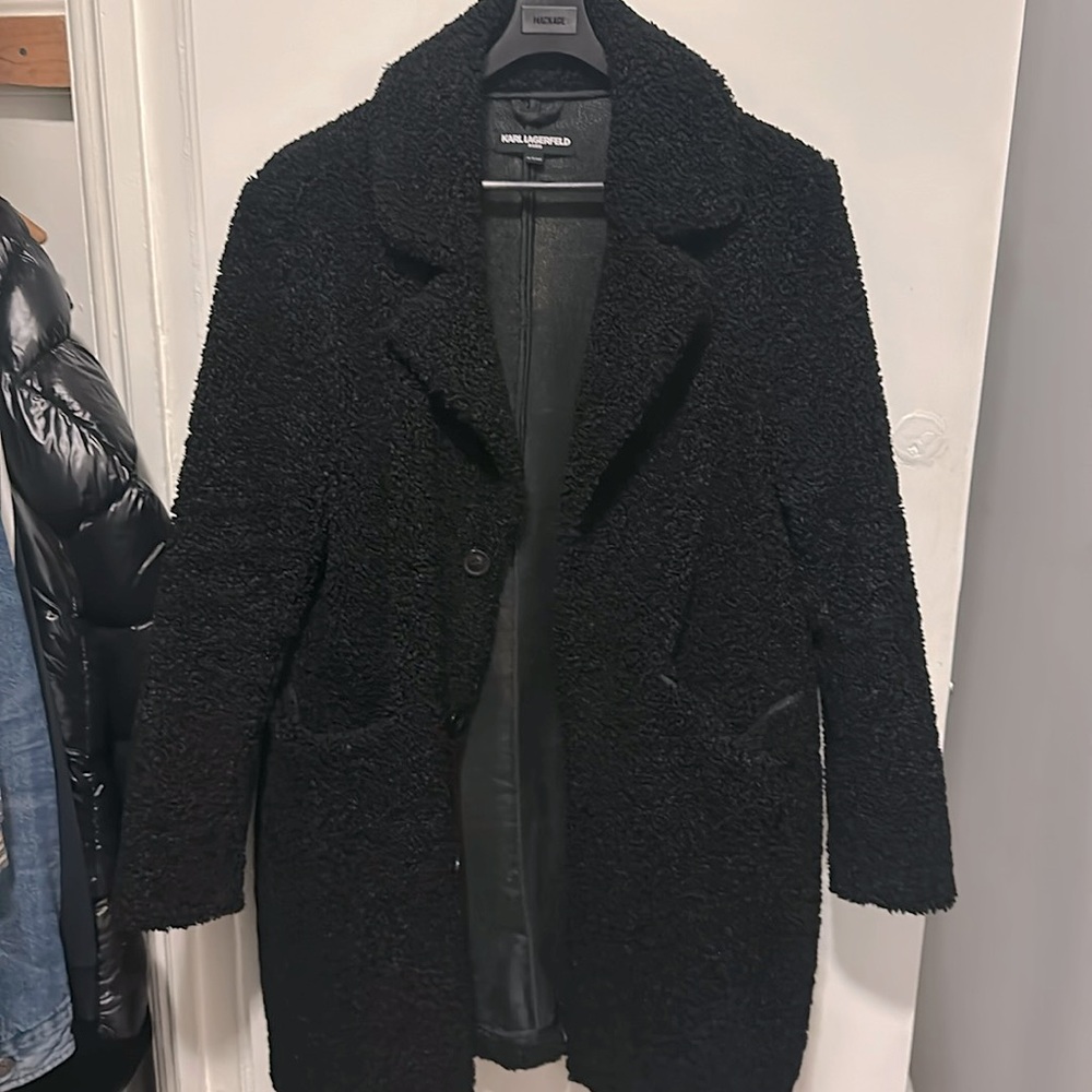 Karl lagerfeld 3/4 Sherpa all black